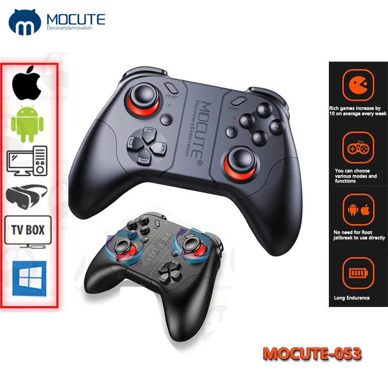 

MOCUTE 053 беспроводной Bluetooth перезаряжаемый геймпад игровой контроллер для iOS, Android, ПК PUBG COD