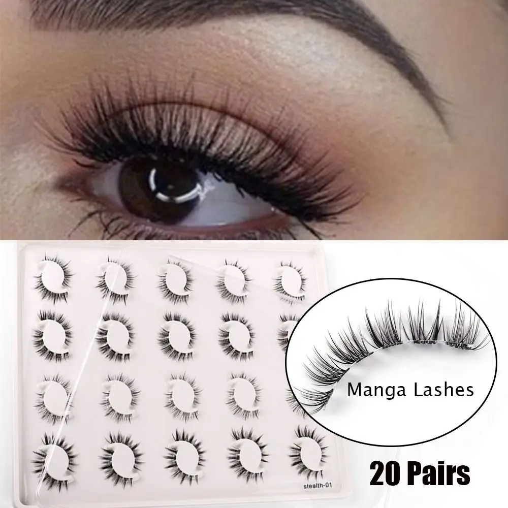 

Eye Lash Makeup Tools Soft Crisscross Fake Lashes Eyelash Extension Messy Fluffy 3D Faux Mink Natural False Eyelashes