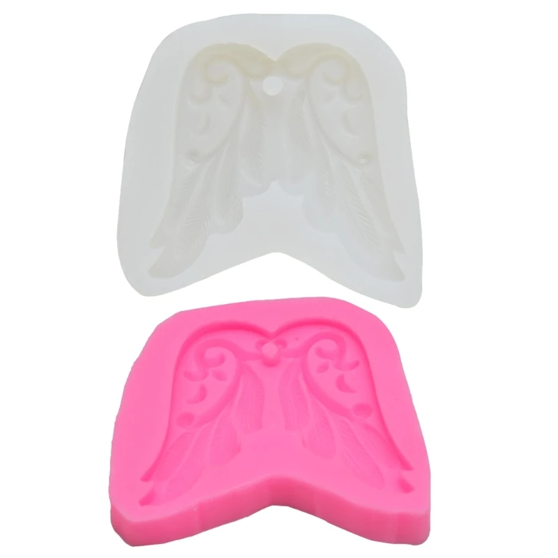 

M2EA Feather Decor Mold DIY Desktop Ornaments Pendant Jewelry Epoxy Resin Mold