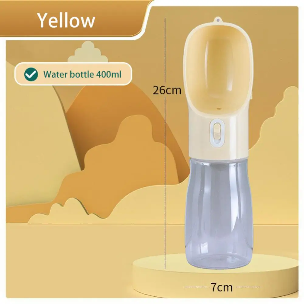 Cat Feeder Leak Proof Portable Outdoor Walking Water Bottle Pet Water Dispenser Lanyard Design Durable Pet Drinking Cup Dog Bowl