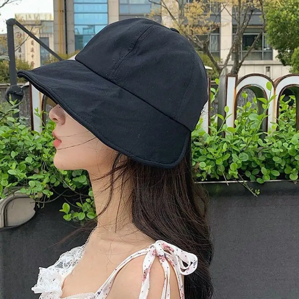 

Стильная Рыбацкая шляпа, многофункциональная Солнцезащитная шляпа с защитой от УФ-лучей, Панама телесного цвета