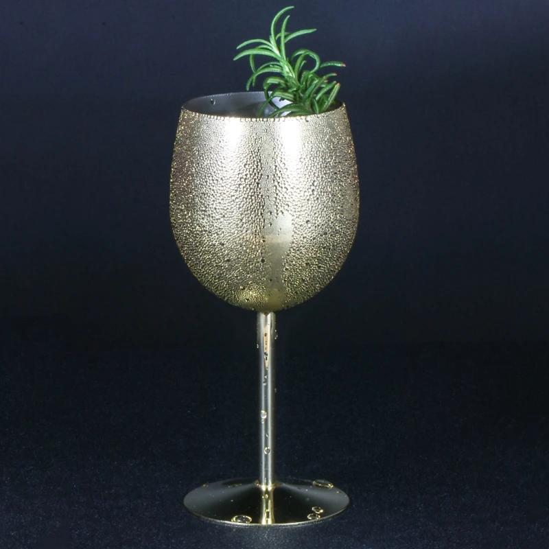 

500ml 304 Stainless Steel Goblet Beer Cup Juice Drink Goblet Shatterproof Party Bar Large-Capacity Goblet Bar Metal Mug