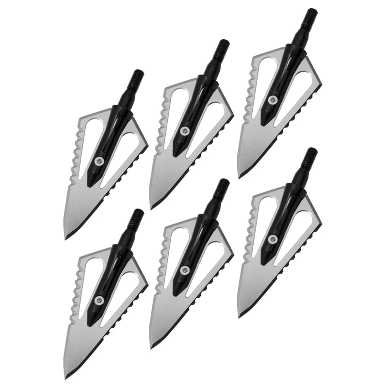 

100 Grain Archery Heads Broad Head Tips Arrows for Practicing Hunting Crossbow Recurve Bow Compound Bow