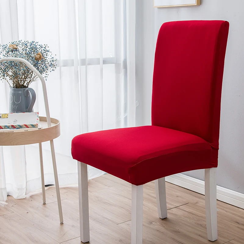 

FORTUBI Чехлы для стульев Однотонные Эластичные