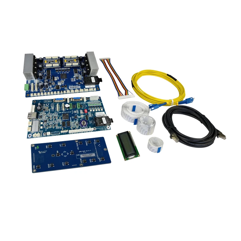 

the inkjet printer network conversion board optical fiber 2 heads mother board carriage hoson board i3200 kit