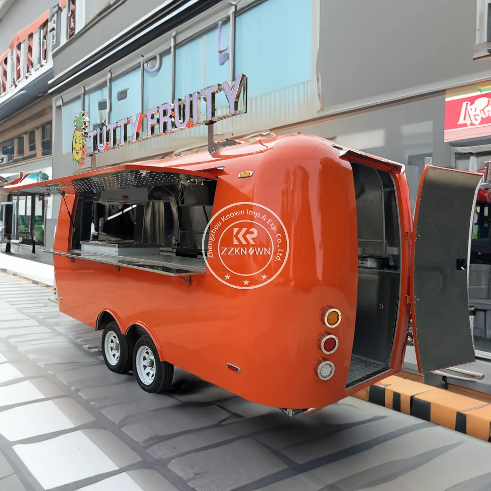 Вантажь для быстрого питания Airstream 2024 тележка закусок пиццы мобильный кухонный