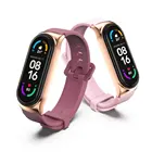 Силиконовые ремешки для Mi Band 5 6 4 3, браслет на Mi Band 4, ремешок на запястье для Xiaomi Mi Band 3, ремешок для Xiomi