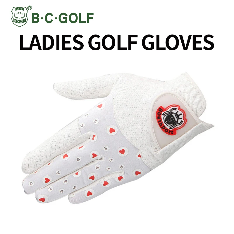 

Женские нескользящие износостойкие перчатки для гольфа SLG1070 Xiushibao, дышащий комплект для гольфа с принтом