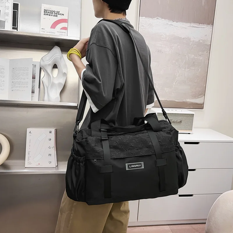 Korean Version Travel Travel Portable Short Distance Travel Bag, Large Capacity Dry Wet Separation Waterproof Sports Fitness Bag