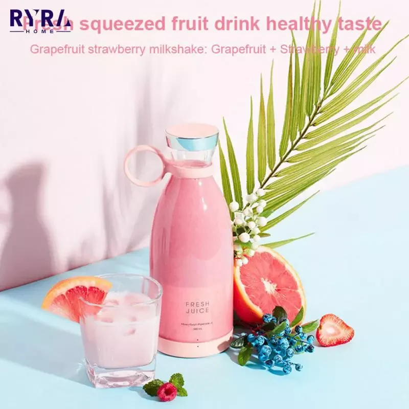 

USB Suction Charging Juice Maker Machine Multifunction Smoothie Mini Juice Cup Milkshake Fruit Mixer Juicer Machine Hot