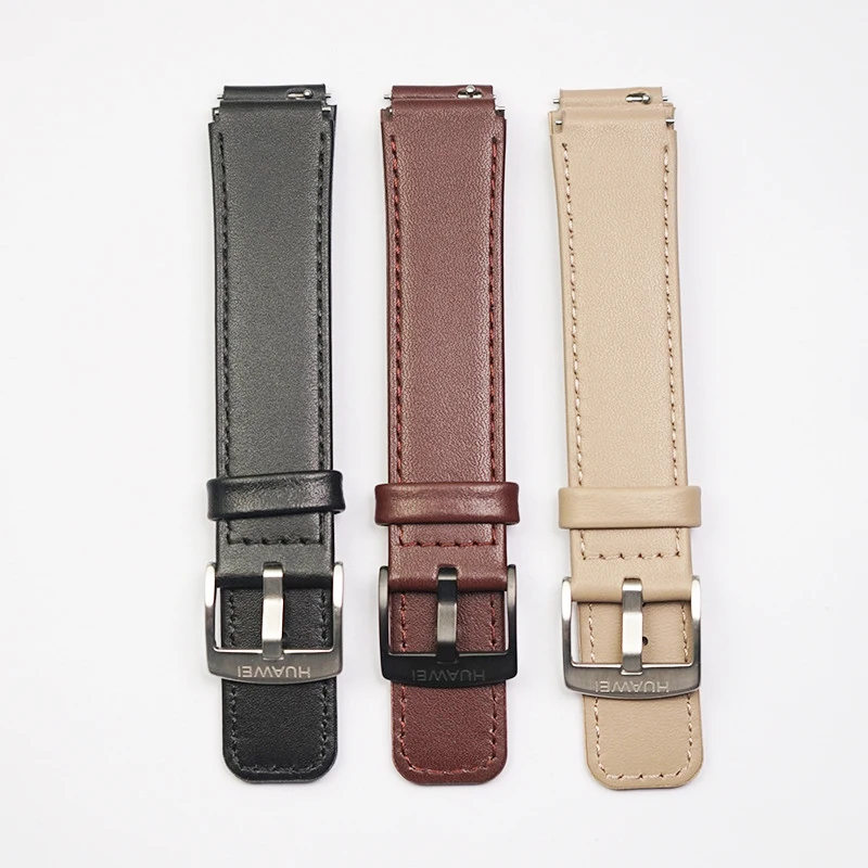 Soft Calf Leather Strap Striped Watchband for HUAWEI B6 Smartwatch 16mm Genuine Leather Original Wristband for HUAWEI B6