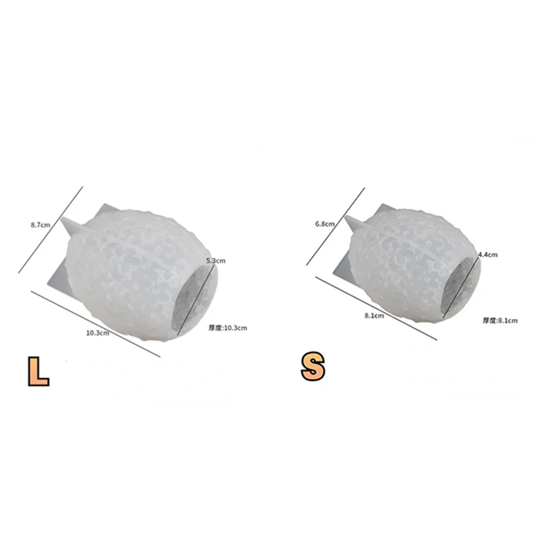 Резьба цветок яйцо силиконовая форма для свечи мыло искусственная смола