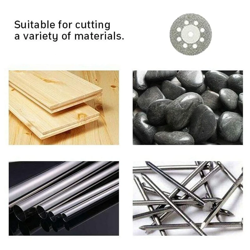 

Алмазное режущее колесо, отрезные диски с покрытием, вращающиеся инструменты с оправкой 22 мм для Dremel, 10 шт.