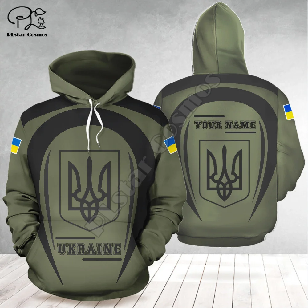

Country Fla Ukraine Army Camo Soldier Ukrainian Pullover Tracksuit 3DPrint Men/Women arajuku Casual Funny Jacket dies 2X