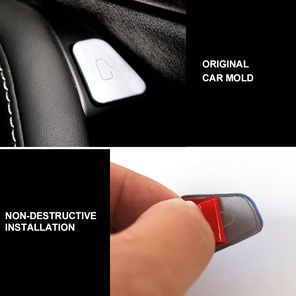 

Window Modification Switch Button Sticker, Window Lift Button Decoration Cover For Tesla 2021 Model 3 Model Y Interior Sticker
