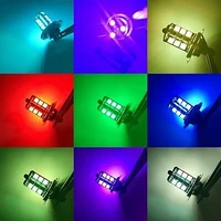 2x h11h9h8 27smd 5050 multicolor rgb led fog light driving bulb light remote control high quality new auto parts