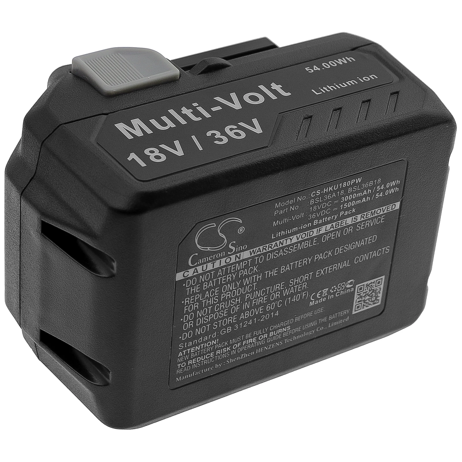 

Generic 3000mA Battery for HiKOKI CH3656DA,CJ36DA,CJ36DA(H2Z),CJ36DB,CN18DSL,CR36DA,CR36DAQ4,WH18DBFL2 BSL36A18,BSL36B18