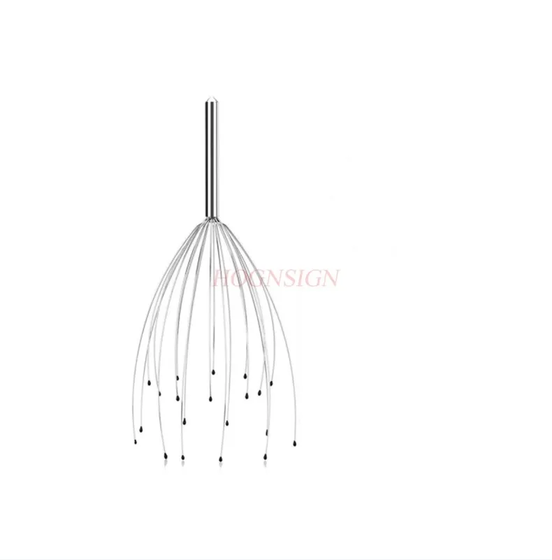 Массажер для головы из нержавеющей стали массаж шеи осьминог когти инструмент