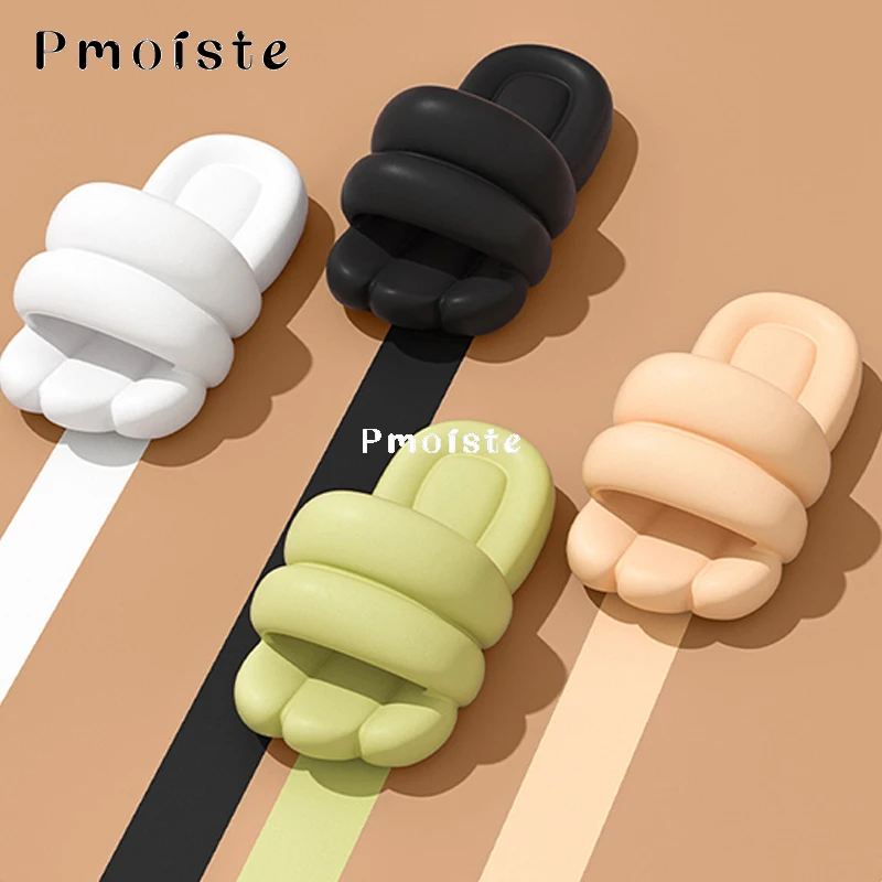 Soft Women's Slippers Summer Funny Lovely Home Slippers Big Feet Shape Ultra Lightweight Non-slip Bathroom Slippers