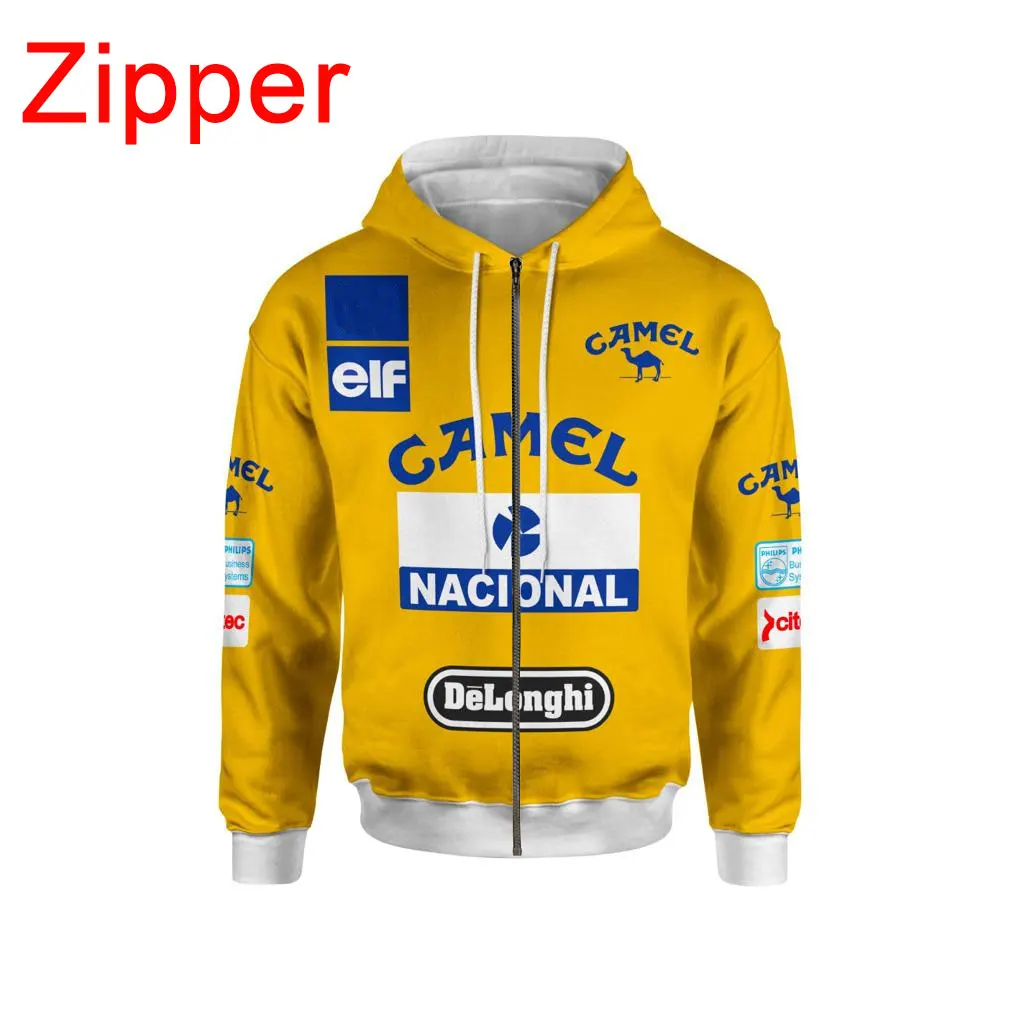 

Men's Classic Outdoor Sports Hood,Casual Zipper Top,Motorsport Brand,Vintage Team Camel,Hot Sale,2023