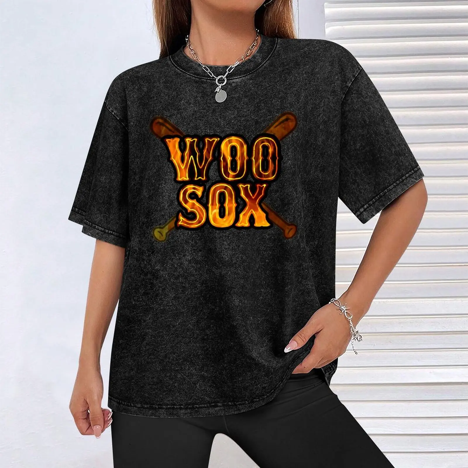 Футболка Worcester WooSox с фигурками аниме мужская