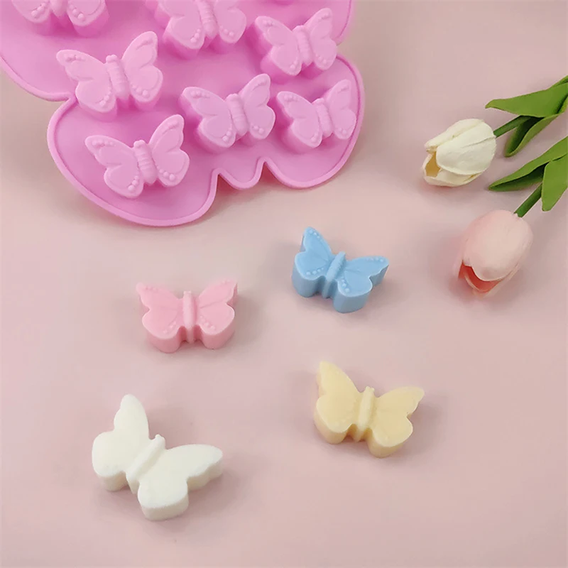 8 форм для торта в форме бабочки силиконовые формы выпечки шоколадных конфет