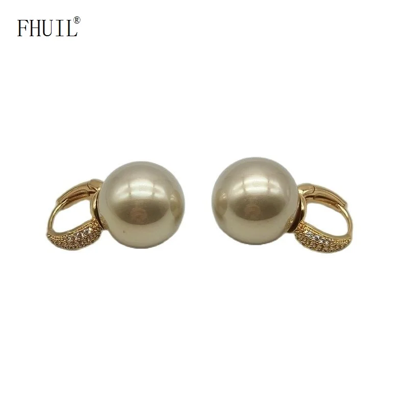 

FHUIL Original Designer Pearl Unusual Dangle Drop Earrings for Women Luxury Piercing Chic Charming Goth Jewelry 2023 Trending