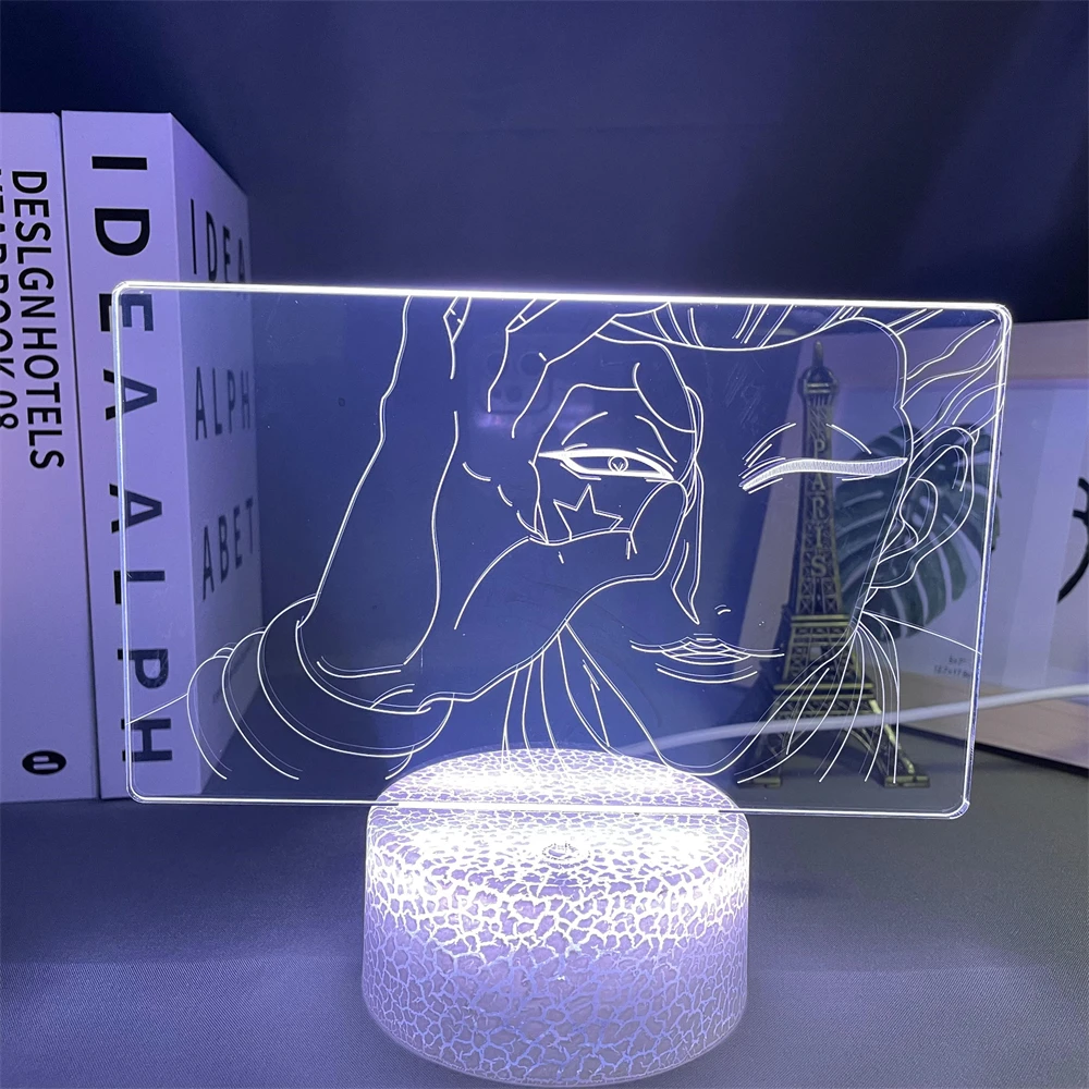 

Anime Hunter X Hunter Hisoka Figure 3d Night Lamps Color Changing Atmosphere Nightlight for Bedrooms Childrens Birthday Gifts