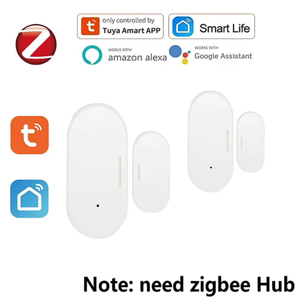 

Tuya Zigbee Smart Door & Window Sensor Door Open/Close Detector Smart Home Home Alarm Smart Life Control via Alexa Google Home
