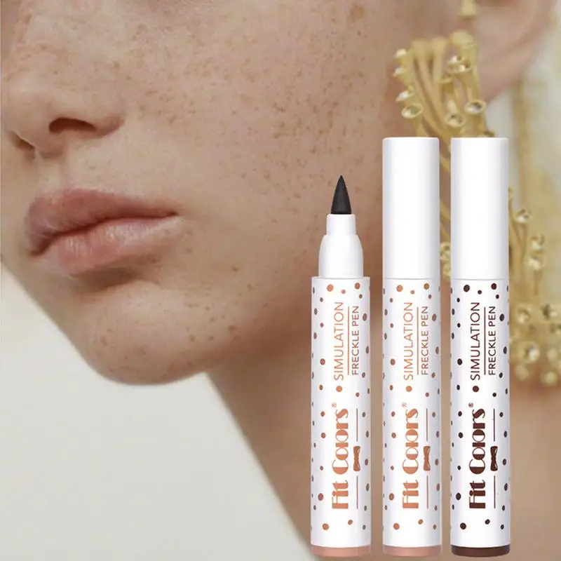 

1PC Face Fake Freckles Pen Natural Waterproof Lifelike Fake Freckles Pen For Long Lasting Look Dot Spot Pen For Women Makep Tool