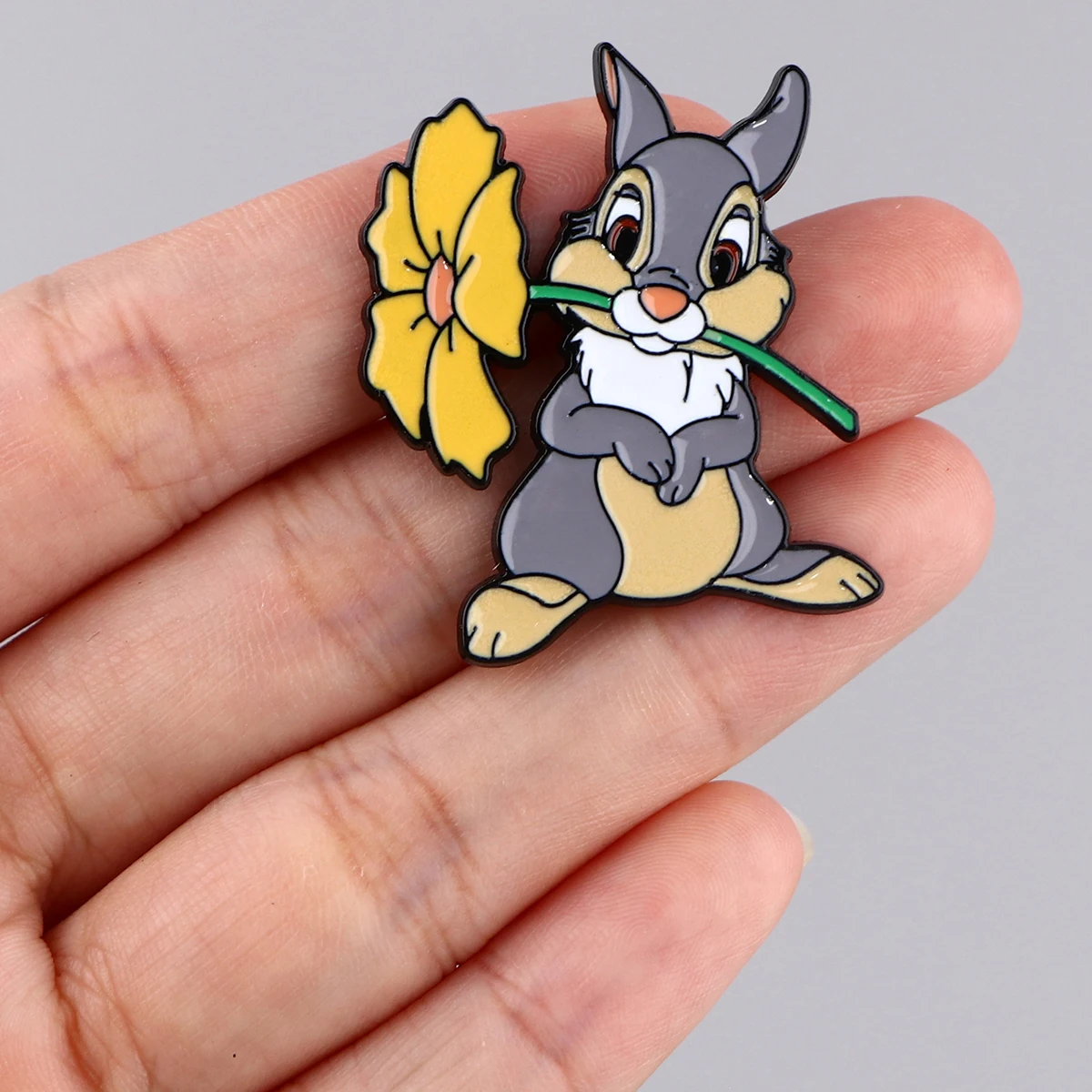 Классический металлический портфель с мультяшным Кроликом эмалированная брошь