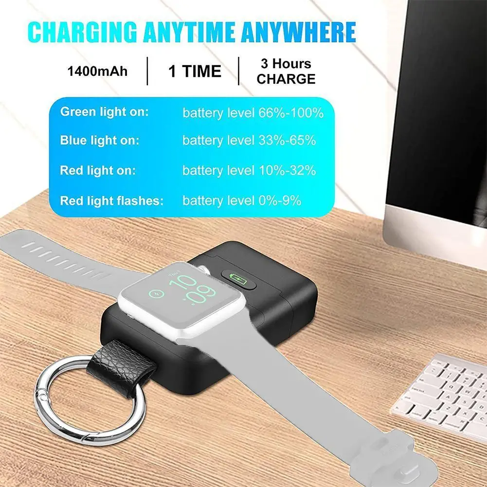 

Wireless Charger For iWatch Fast Charging Portable Magnetic Charger 1400mah for Apple watch iWatch 1/2/3/4/5/6/7/SE