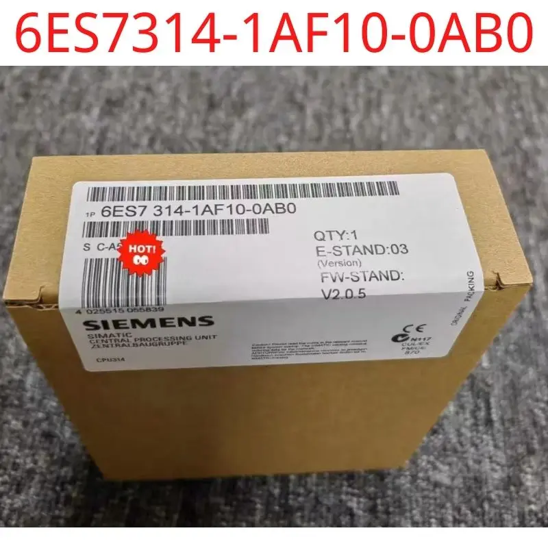 

6ES7314-1AF10-0AB0 Brand New SIMATIC S7-300, CPU 314 CPU WITH MPI INTERFACE INTEGRATED 24 V DC POWER SUPPLY 48 KBYTE