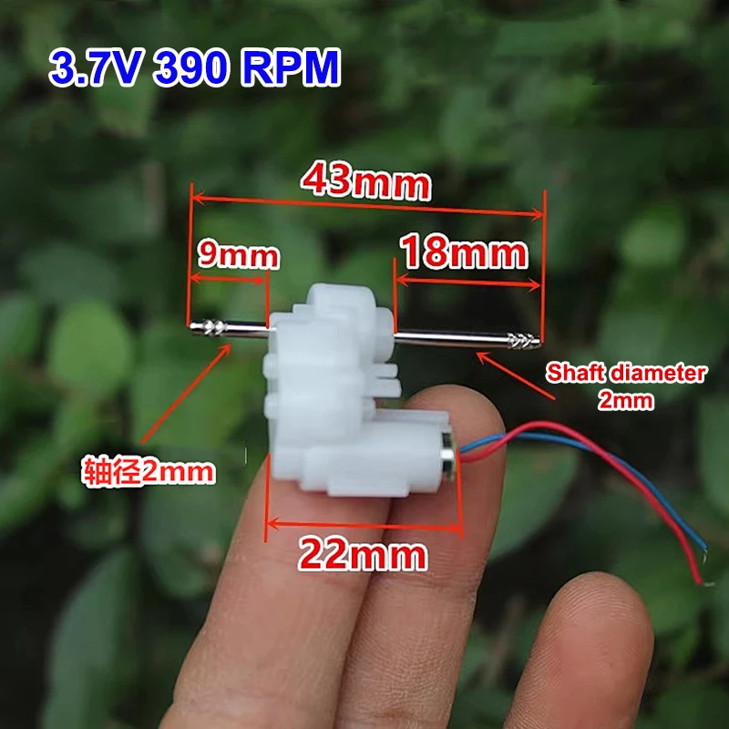 

1 шт. 60 мА мини 614 бессердечный мотор-редуктор постоянного тока 3,7 В 390 об/мин двойной вал микро бессердечный редуктор двигатель DIY хобби игрушечный автомобиль