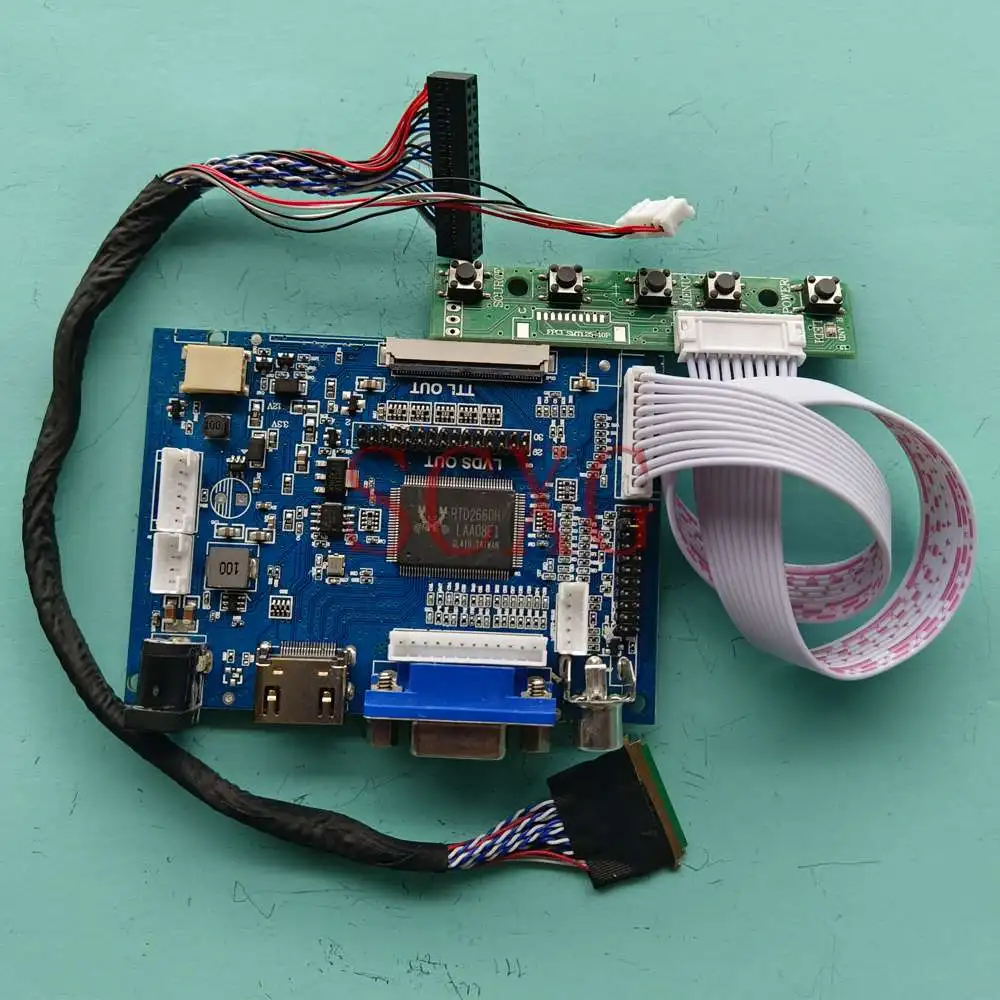 Ajuste B140rw03 v1 Laptops 40 Pinos Lvds Vga Mais av Mais Hdmi-compatível 1600*900 Kit Faça Você Mesmo 14 Monitor Lcd Placa de Controlador