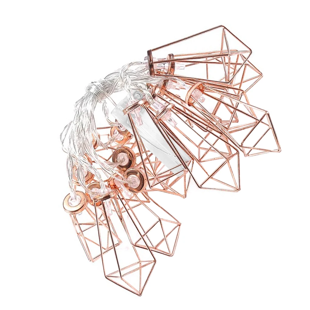 

1pc 1.5m/3m LED Light String Geometric Light Chain Decoration LED String For Outdoor Home Wedding Party Festival Decoration