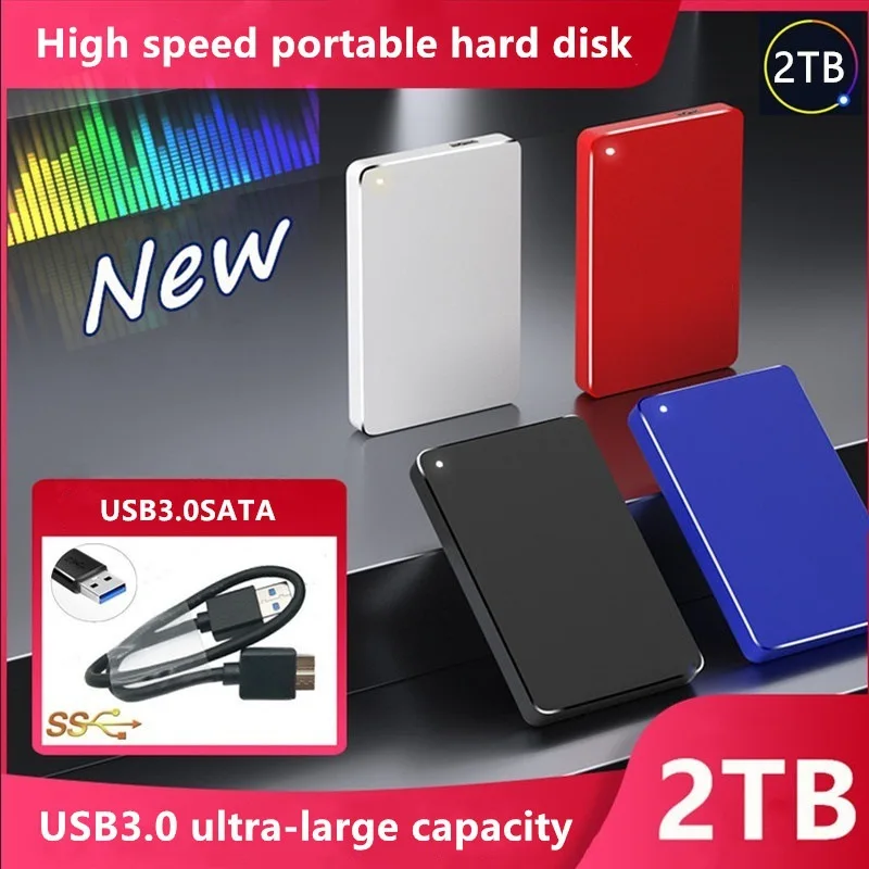 

2022 New USB3.0 Ultra-large Capacity 500GB 1TB 2TB Three Color for Choose 2.5inches Portable Expanding a External Hard Drive