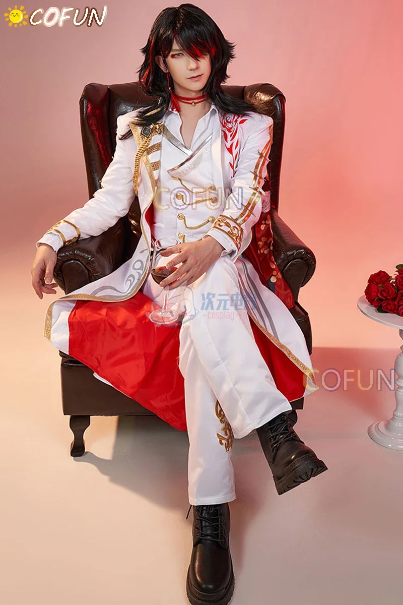 COFUN Vtuber Nijisanji Vox Akuma Singing Косплей Костюм Хэллоуин Наряды Игры Аниме Одежда Плащ