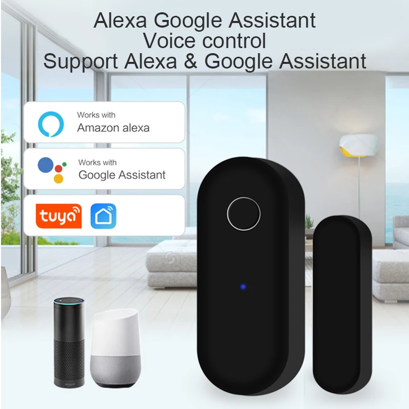 Датчик сигнализации с дистанционным управлением совместимый Alexa Google Assistant