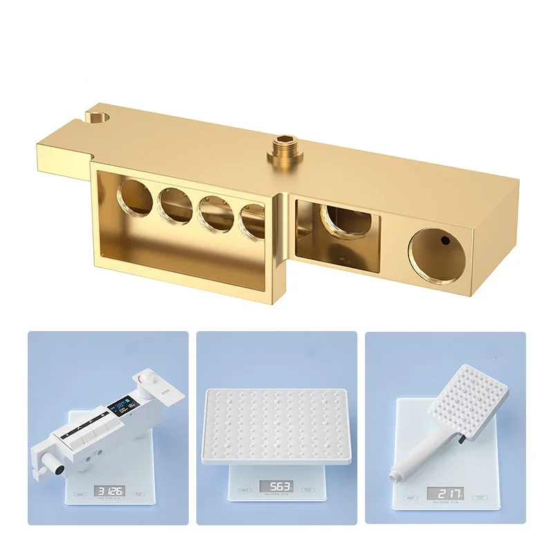 Белый термостатический душевой набор для ванной комнаты новый продукт латунный