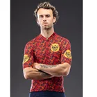 2021 Hunter Велоспорт Мужские дышащие Джерси летняя быстросохнущая рубашка с коротким рукавом Mtb открытый Гонки Спортивная одежда Maillot Ciclismo