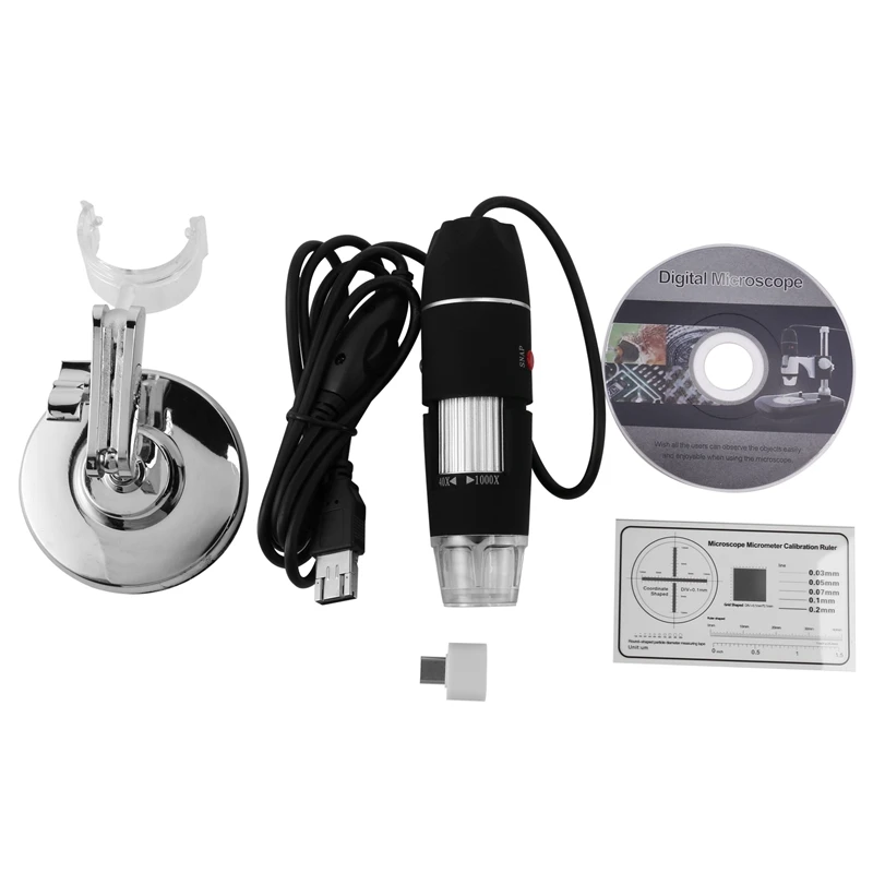 USB цифровой микроскоп 40X-1000X ручной камера для студентов инженеров биологические