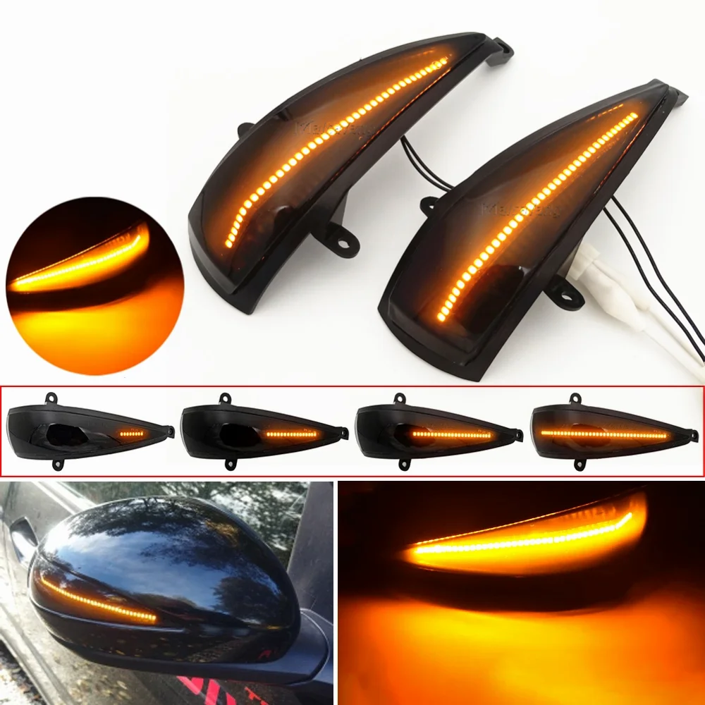 

For Honda Civic 8th Hatchback MK8 Type-S Type-R FN FK Dynamic Turn Signal Light Flashing Side Rear View Mirrors Indicator