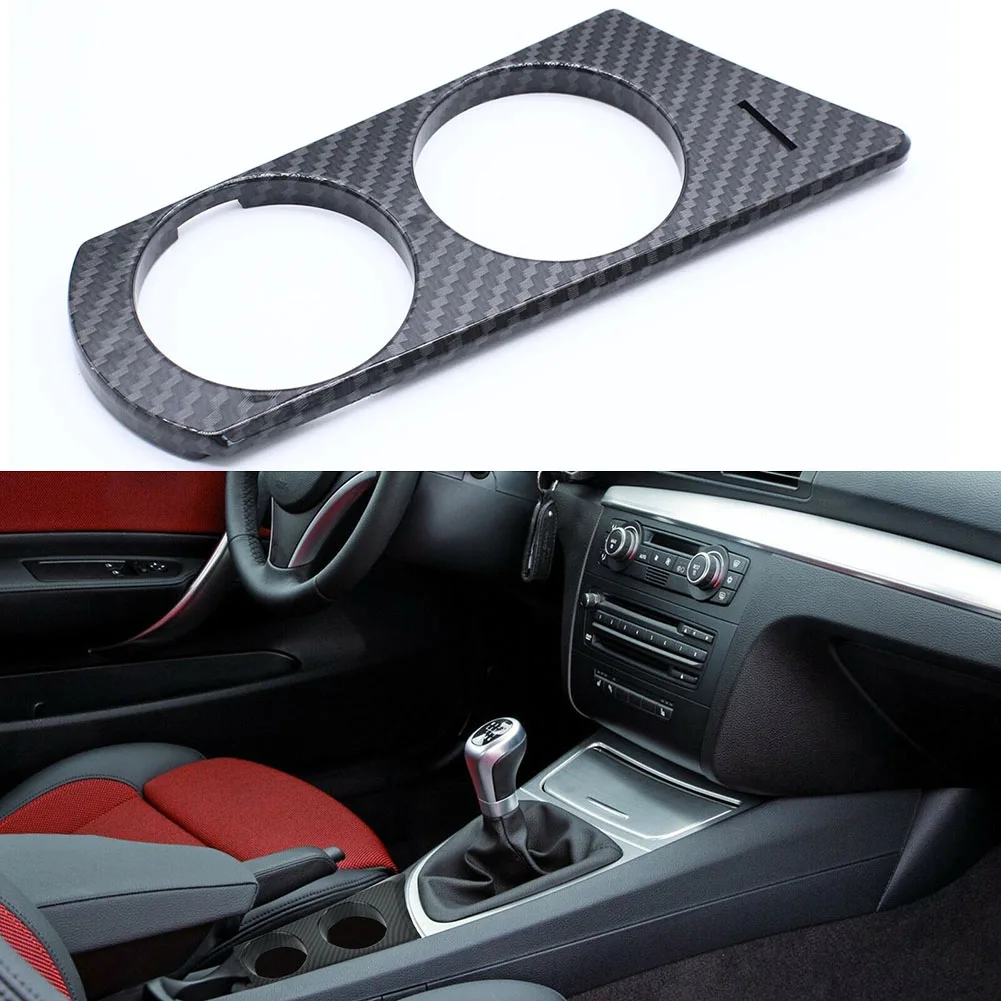 

Carbon Fibre Cup Holder For BMW 1 Series E81 E82 E87 E88 Hatchback Coupe Water Cup Holder Right-hand Drive Carbon Fiber