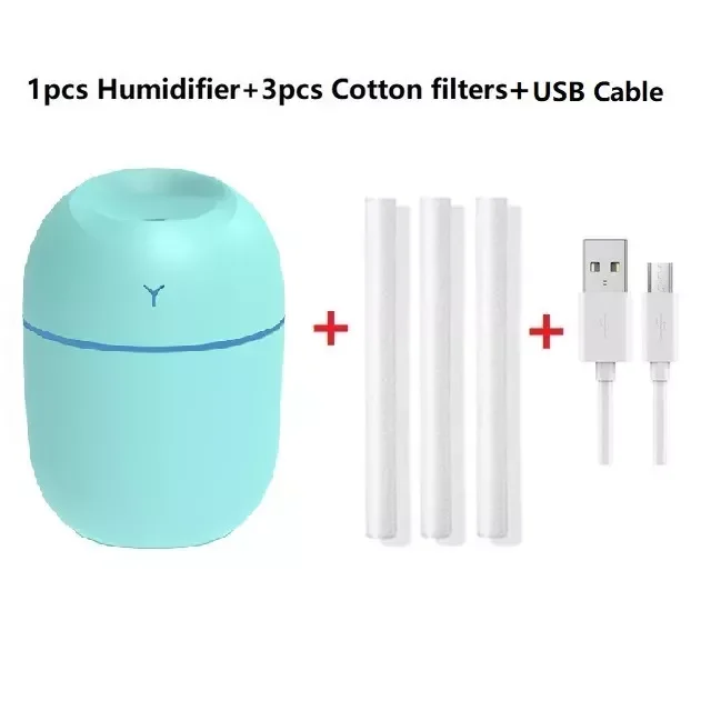 

NEW2023 Humidificador Mini Air Humidifier Aroma Essential Oil Diffuser Portable Humidifier for Home Car USB with LED Night Lamp
