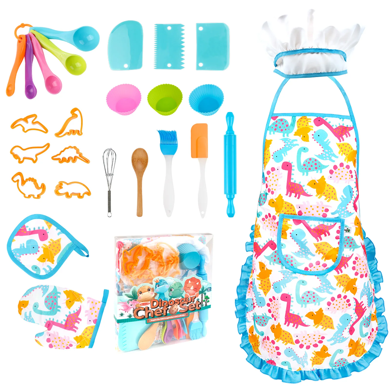 

Kids Baking Set Chef Dress Up Kitchen Role Play Toys With Chef Aprons Hat Chef Cooking And Baking Pretend Play Set For Toddler