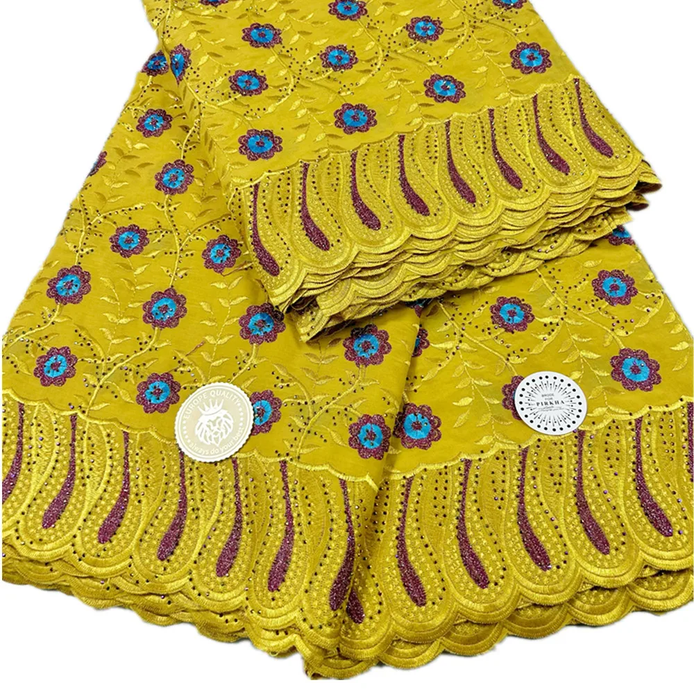 Швейцарское кружево Lafaya с камнями 100% хлопок 5 ярдов