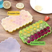 1pc ice cube maker silicones ice mould honeycomb ice cube tray silicone mold forms 37 cube food grade mold for whiskey cocktail