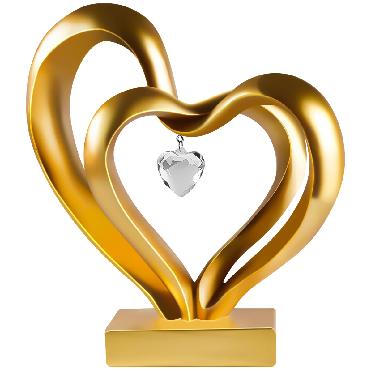 

Уникальное украшение для стола из смолы в виде сердца, 2 предмета