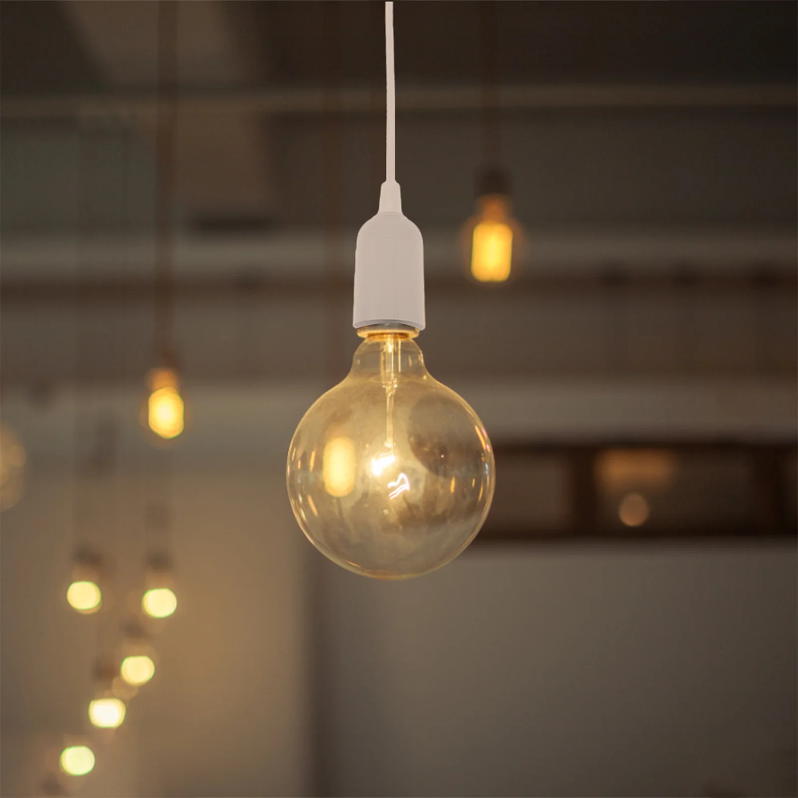 

2pcs Hanging Light Cord Socket Adapter Light Accessories Hanging Light Cord